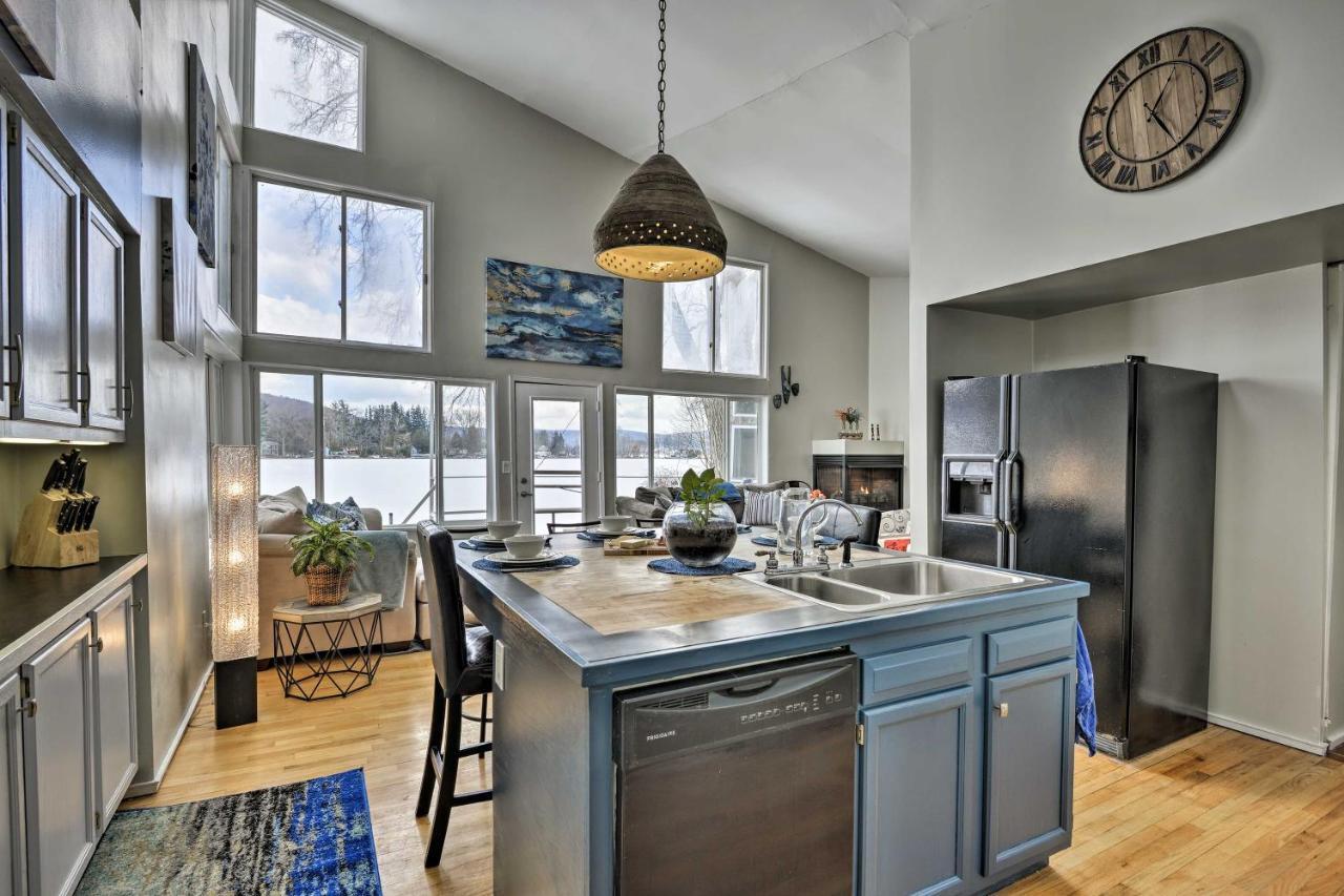 New Woodstock Waterfront Deruyter Home With Private Dock! מראה חיצוני תמונה
